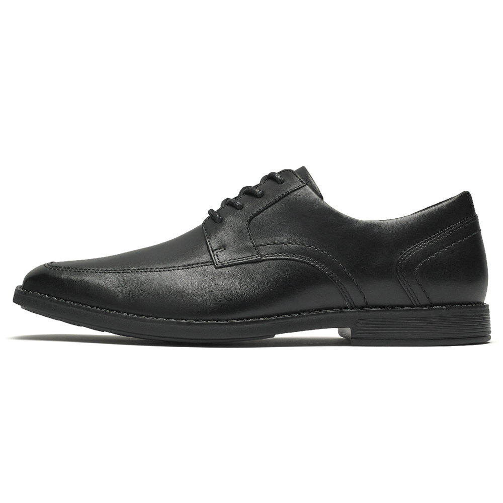 Rockport Mens Wighton Apron Toe - Oxfords Black - XHI439172